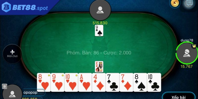 Phỏm BET88 – Tận Hưởng Ván Bài Trực Tuyến An Toàn Hấp Dẫn 2 Hệ thống thuật ngữ trong Phỏm