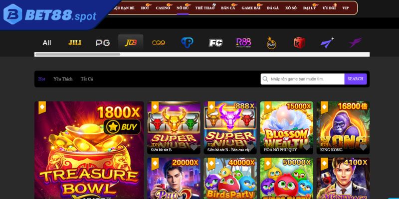 Sảnh JDB Bet88 – Trải Nghiệm Slot Game Chất Lượng Kịch Tính 1 Tổng quan về sảnh JDB Bet88