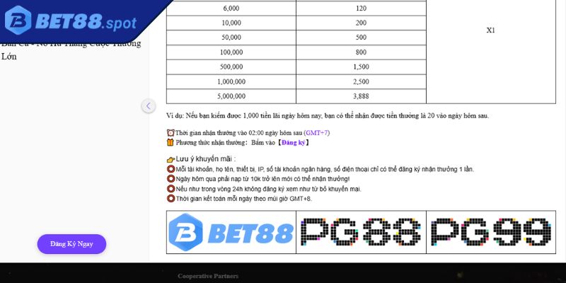 Thắng Cược Tặng Tiền Thưởng - Ưu Đãi Hấp Dẫn Tại Bet88 3 Lưu ý khi sử dụng ưu đãi