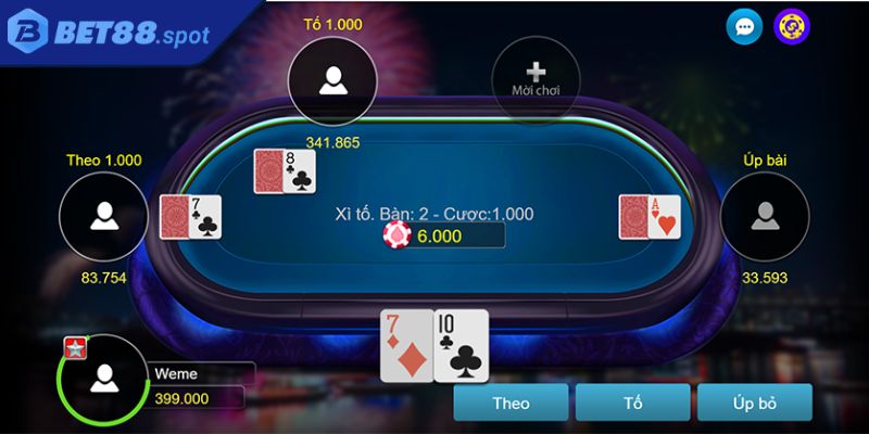 Xì Tố Bet88 – Hướng Dẫn Cách Chơi Và Mẹo Đặt Cược Dễ Thắng 1 Giới Thiệu Trò Chơi Xì Tố Tại Bet88